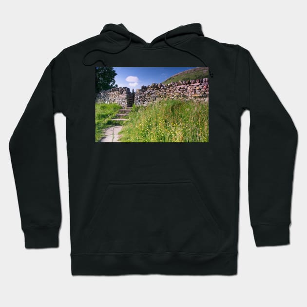 Stone Walls and Wildflowers at Muker Yorkshire Dales Hoodie by MartynUK